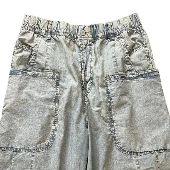 We the Free Shibuya Pull On Wide Leg Slouchy Smock Waist Jeans Size S Baggy Boho - Picture 3 of 8